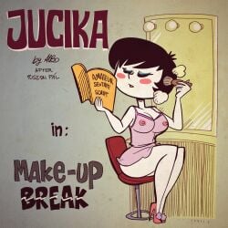 albo jucika jucika_(comic) makeup see-through_clothing