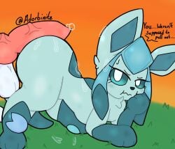 2026 accident accidental_pull_out adorbinite angry animal_genitalia animal_penis annoyed blue_eyes blue_fur chest_tuft cock cock_on_butt cum cum_drip cum_on_body cum_on_face cum_on_grass cum_on_ground cum_on_penis dialogue dick dick_on_butt eeveelution feral feral_on_feral game_freak gay generation_4_pokemon generation_6_pokemon glaceon grass holding_leg knot knotted_penis leaking_cum looking_back mad multicolored_fur nintendo pawpads paws penis penis_on_butt pokemon pull_out ribbons ribbons_(anatomy) simple_background sunset sweat sweatdrop sylveon tapering_penis text two_tone_body two_tone_fur