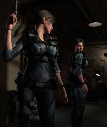 1girls 3d blender capcom female jill_valentine jill_valentine_(sasha_zotova) resident_evil resident_evil_3 resident_evil_3_remake thenic123