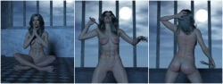 1girls 3d black_cat black_cat_(marvel) black_hair daz_studio felicia_hardy female female_only front_and_back marvel nude nude_female o97t5s self_flagellation sequence spider-man_(series) whip_marks whipping