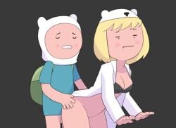 1boy adventure_time animal_hat animated blonde_hair female finn_the_human from_behind incest milf minerva_campbell mother_and_son ta777371 tagme video