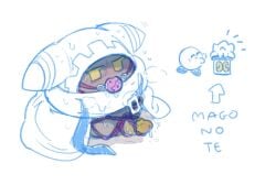 bondage gag_ball kirby kirby_(series) magolor master_crown nintendo penis waddling_head