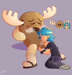age_difference blowjob cartoon_network gay interspecies moaning ocxcanon patrick_fitzgerald selfinsert selfship size_difference the_amazing_world_of_gumball