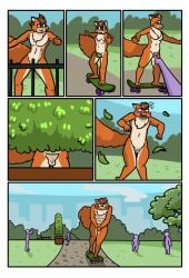 1boy balls covering embarrassed male nude penis skateboard small_penis_humiliation sqootshy squirrelshake tagme