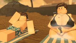 1boy 1girls heart_tattoo milf robinmorserr34 roblox robloxian tagme tattoo_on_chest tomboy tomboy_milf
