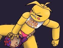 angry angry_female animatronic balloon_boy_(fnaf) five_nights_at_freddy's five_nights_at_freddy's_2 fucking maledom rape sex small_dom straight toy_chica_(fnaf)