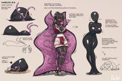 1girls bondage bound character_name encasement english_text female femsub latex latex_encasement nawako_(plusout) ninja ninja_girl plusout shinobi tagme tentacle tentacle_bondage text vore