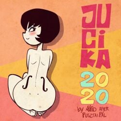 albo jucika jucika_(comic) looking_at_viewer looking_back nude nude_female