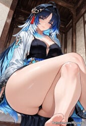 1girl ai_generated female mature_female revoaru thick_thighs thighs wuthering_waves yangyang_(wuthering_waves)