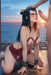 1boy1girl 1girls adult_female ai_generated anime_girl arched_back avatar_legends avatar_the_last_airbender azula bdsm blush blushing_at_viewer blushing_female breasts curvy curvy_body curvy_female curvy_figure cute digital_art dominant dominant_male erect_penis excited fanart female female_focus handcuffs horny looking_at_viewer medium_breasts naked naked_female narumiart nickelodeon on_knees patreon penis sexy sexy_body sexy_pose white_body white_skin
