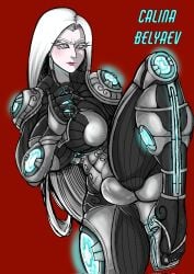1girls big_breasts breasts busty curvy curvy_figure cybernetics female female_only goodhorny69 huge_breasts large_breasts leg_up oc original_character pose thick_thighs thighs thunder_thighs voluptuous voluptuous_female