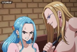 2girls captured kalifa kalifa_(one_piece) large_breasts lyumus nefertari_vivi nude one_piece