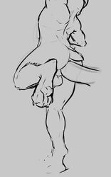 anal backsack balls big_penis canid canine canis domestic_dog foot_focus hi_res hindpaw huge_cock koogspup male mammal mastiff molosser paws penis rottweiler sketch yaoi