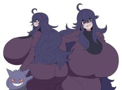 ass_bigger_than_head big_ass big_breasts breasts_bigger_than_head casualdemo clothed_female fat_ass fully_clothed gengar hex_maniac hyper hyper_breasts large_ass large_breasts pokemon pokemon_(species)