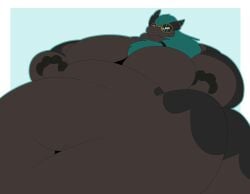 bbw big_breasts breasts castdraws_(artist) cleavage female furry huge_breasts overweight pokemon pokemon_(species) tagme thick_thighs wide_hips zoroark