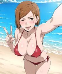 1girls ai_generated aindroidparanoid ass big_ass big_breasts big_butt breasts busty butt curvy cute fat_ass female female_only hair hi_res hips huge_ass huge_breasts human jujutsu_kaisen kugisaki_nobara large_ass large_breasts legs narrow_waist nobara_kugisaki pov selfie slim_waist tagme thick_ass thick_thighs voluptuous waist wide_hips