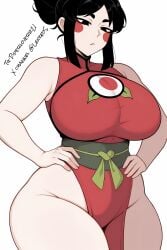 1girls ai ai_generated brawl_stars cute kaze_(brawl_stars) piperloverr21 sexy white_background