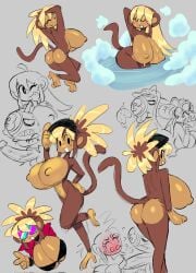 anthro breasts monkey_girl nitro_gal tagme theguywhodrawsalot
