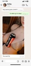1girls ashley_graham boobs bust_energy_drink correspondence fomos light-skinned_female partially_clothed resident_evil resident_evil_4 tits tits_out