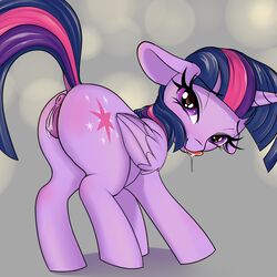 1:1 absurd_res alicorn animal_genitalia animal_pussy anus coinpo cutie_mark dock drooling equid equine_pussy eyelashes female feral friendship_is_magic hi_res horn looking_at_viewer mammal my_little_pony princess_twilight_sparkle_(mlp) pussy saliva solo twilight_sparkle_(mlp) wings