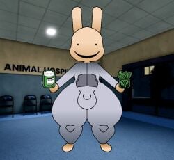 2026 animal_hospital balls_bulge bulge clothed clothing ferman furry furry_male furry_only intern_(animal_hospital) penis_bulge roblox tagme