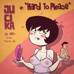 albo dildo jucika jucika_(comic) see-through_clothing visible_nipples