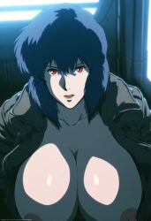 ai_generated asian asian_bimbo asian_female breasts cleavage ghost_in_the_shell kusanagi_motoko large_breasts mature_female 庵螺_満癒