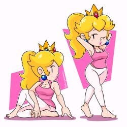 breasts funnyhoohooman mario_(series) nintendo princess_peach tagme