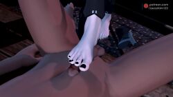 1boy 1girls 3d animal_ears animated barefoot black_toenails clothed clothed_female clothed_female_nude_male clothing cum cum_on_self cumming cumming_on_self ejaculating ejaculation erection feet female foot_fetish foot_on_penis footjob liv_(punishing:_gray_raven) male mp4 oscarkim123 painted_toenails pale-skinned_female pale_skin penis petite pink_eyes pink_hair punishing:_gray_raven red_eyes shoes shoes_removed short_hair sole_sliding_footjob soles sound tagme toenail_polish toes trample video white_hair