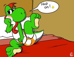 ass balls blush contimplatininspiratio dialogue dinosaur dinosuar flaccid hi_res male male_only mario_(series) nintendo nude paper_mario penis reptile scalie solo talking_to_viewer the_great_gonzales_jr uncut video_games yoshi