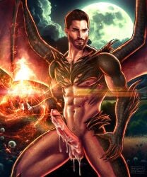 actor big_cock big_penis boner celebrity cum cum_covered_cock cum_covered_penis derek_hale dragon_claws dragon_king_(title) dragon_wings erect_penis erection fire hard_on huge_cock huge_penis human human_only in_character male male_only milkypeach232 muscles muscular muscular_male posing tanned tanned_man tanned_skin teen_wolf tyler_hoechlin