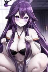 ai_generated female megalodon megalodon_(vtuber) pale-skinned_female pale_skin purple_eyes purple_hair