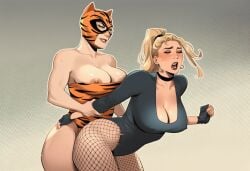 2girls ai_generated big_ass big_breasts big_thighs birds_of_prey black_canary breasts curvaceous curvy curvy_figure dc dc_comics digital_media_(artwork) dinah_lance female fishnet_legwear fishnets green_arrow_(series) hips hourglass_figure huge_ass huge_breasts huge_thighs huntress_(dc) huntress_(paula_brooks) jsa justice_league justice_society_of_america large_ass large_breasts large_thighs legs light-skinned_female light_skin mature mature_female paula_brooks phophopho round_ass slim_waist the_golden_age_(dc) thick thick_ass thick_hips thick_legs thick_thighs thighs tigress_(dc) tigress_(paula_brooks) voluptuous waist wide_hips young_all-stars yuri