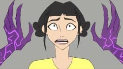 fluskywolf kpop_demon_hunters mira_(kpop_demon_hunters) rumi_(kpop_demon_hunters) sniffing tagme video yuri zoey_(kpop_demon_hunters)