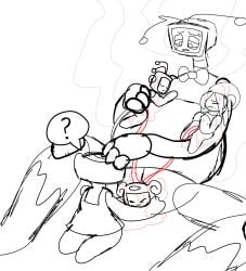 birth blood blushcrunch_studio bodily_fluids crowning dandy's_world fan_character female female/female group hi_res labor looking_worried machine pregnant question_mark robot shelly_(dandy's_world) spitefulcrepe-chan spread_legs spreading steam toon_(dandy's_world) twisted_vee_(dandy's_world) umbilical_cord vee_(dandy's_world)