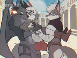 anal anal_sex anthro anthro_on_anthro anthro_penetrated anthro_penetrating anthro_penetrating_anthro ball_slap balls double_penetration duo hiker_yves kissing kissing_while_penetrated lewddevbitches_(va) mythology sound spicygaydog_(va) tagme video zinsockhyr