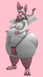 bbm big_ass bubble_butt busty_male cleavage eeveelution furry huge_ass kingofthekabuto male male_only moobs nipples overweight pokemon pokemon_(species) queenofthekabuto superchub sylveon tagme thick_thighs wide_hips