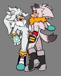 2023 absurd_res andromorph andromorph/male andromorph_penetrated anthro blush boots clitoris clothing digital_drawing_(artwork) digital_media_(artwork) dipstick_tail duo eulipotyphlan fluffy fluffy_chest footwear fur genitals gloves grey_background handwear heart_tongue hedgehog hi_res intersex intersex/male intersex_penetrated leg_over_shoulder male male_penetrating male_penetrating_andromorph male_penetrating_intersex mammal markings meowwabae nude on_one_leg open_mouth open_smile penetration penile penile_penetration penis penis_in_vagina raised_leg sega sex shoes silver_the_hedgehog simple_background smile sonic_the_hedgehog_(series) standing standing_sex tail tail_markings teeth vaginal_penetration vein veiny_penis white_body yellow_body yellow_eyes yellow_fur yellow_sclera