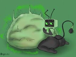 1girls ass belly belly_bulge big_ass big_butt dandy's_world digestion female mass_vore multiple_prey ngnini stomach_bulge stomach_noises vee_(dandy's_world) vore vore_belly