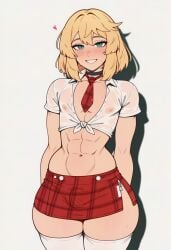 1boy ai_generated bridget femboy feminine_male guilty_gear prussia123 school_uniform sexy skirt