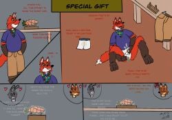 anal anal_sex anthro bodily_fluids canid canine clothing cum disney fox genital_fluids genitals hi_res judy_hopps lagomorph leporid male mammal masturbation myers_foxxo myersfoxxo nick_wilde object_in_ass penetration penile penile_masturbation penis rabbit ruining_sex_opportunity small_penis solo underwear zootopia