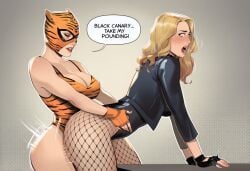 2girls ai_generated big_ass big_breasts big_thighs birds_of_prey black_canary breasts curvaceous curvy curvy_figure dc dc_comics digital_media_(artwork) dinah_lance female fishnet_legwear fishnets green_arrow_(series) hips hourglass_figure huge_ass huge_breasts huge_thighs huntress_(dc) huntress_(paula_brooks) jsa justice_league justice_society_of_america large_ass large_breasts large_thighs legs light-skinned_female light_skin mature mature_female paula_brooks phophopho round_ass slim_waist the_golden_age_(dc) thick thick_ass thick_hips thick_legs thick_thighs thighs tigress_(dc) tigress_(paula_brooks) voluptuous waist wide_hips young_all-stars yuri