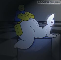 10_seconds animated artist_name ass big_ass blocky_body cookiechubb1 gubby gubby_(roblox) loop noob roblox roblox_avatar robloxian shorter_than_30_seconds side_view sound tagme thick_thighs thighs video