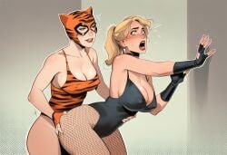 2girls ai_generated big_ass big_breasts big_thighs birds_of_prey black_canary breasts curvaceous curvy curvy_figure dc dc_comics digital_media_(artwork) dinah_lance female fishnet_legwear fishnets green_arrow_(series) hips hourglass_figure huge_ass huge_breasts huge_thighs huntress_(dc) huntress_(paula_brooks) jsa justice_league justice_society_of_america large_ass large_breasts large_thighs legs light-skinned_female light_skin mature mature_female paula_brooks phophopho round_ass slim_waist the_golden_age_(dc) thick thick_ass thick_hips thick_legs thick_thighs thighs tigress_(dc) tigress_(paula_brooks) voluptuous waist wide_hips young_all-stars yuri