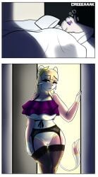 absurd_res anglo anglo_(anglo) anthro bed big_breasts bodily_fluids breasts clothing comic comic_dub curvy_body curvy_female curvy_figure daughter_(lore) duo exposed_pussy father_(lore) female furniture generation_5_pokemon genital_fluids genitals hi_res imminent_incest imminent_sex legwear lingerie male marie_(misuzugon) mienfoo mienshao misuzugon nintendo pajamas parent_(lore) pokemon pokemon_(species) seductive sfx sound sound_effect stockings tagme thick_thighs tired vaginal_fluids video voice_acted vulva waking_up wide_hips