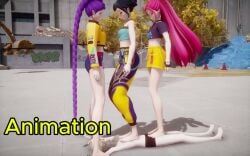 barefoot feet feet_fetish foot_fetish kpop_demon_hunters mmd stomped stomping tagme trample trampling video