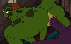 animal_humanoid animated anthro duo erection female genitals hair human humanoid interspecies kobold leopold_visette male male/female mammal nude penetration penis reptile reptile_humanoid scalie scalie_humanoid sex simple_background