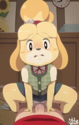 isabelle (animal crossing) from animal crossing by wildblur