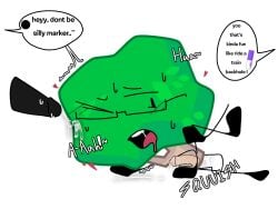 battle_for_dream_island battle_for_dream_island_again bfb bfdi bfdia black_hole_(bfdi) cum disembodied_penis marker_(bfdi) object_shows penetration penis tree_(bfdi)