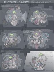 android angry big_breasts biting blue_eyes brainwashing broken_weapon captured centipede defeated egg egg_implantation female fight friends giving_birth green_hair hypnosis insects oracle_dominus paralyzed purple_eyes restrained robot robot_girl rolling_eyes scared stomach_bulge surprised tagme text trying_to_resist unusual_cum unusual_genital_fluids unusual_penis weapon x-ray